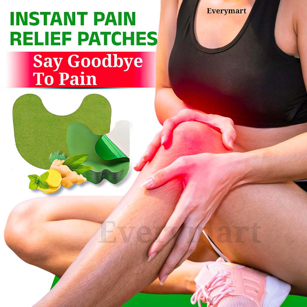 Knee Pain Relief Stickers Natural Pain Relief & Joint Pain Knee Patch (Pack of 10)